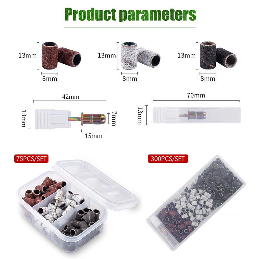 300pcs Mata Bor Amplas Mini Grinder Amplas Sanding Band Mini Refill Amplas Ring