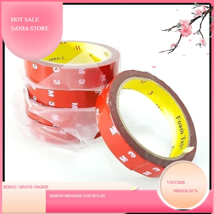 

Double Tape MMM 2CM 20MM Busa Perekat Foam Dobel Tape Bukan 3M