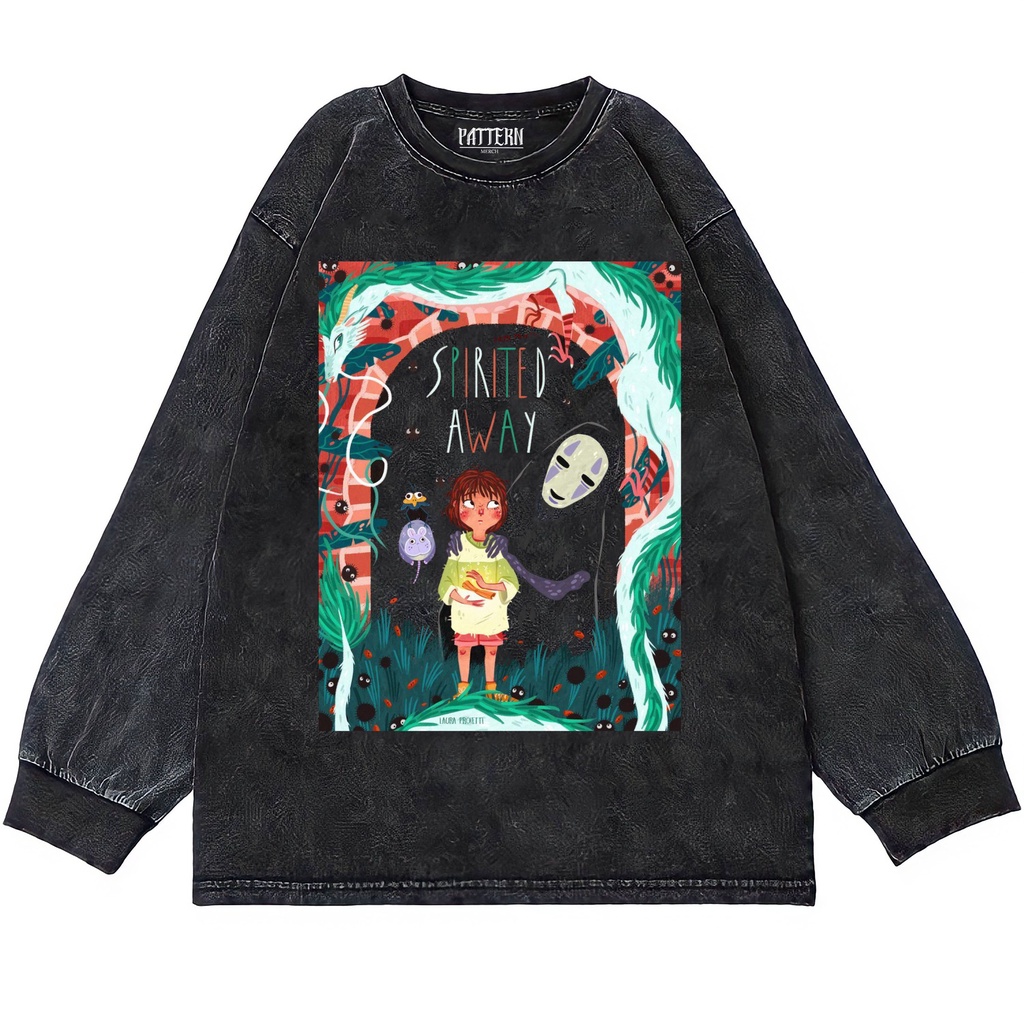 Patternmerch "spirited away aesthetic art" Oversize T-Shirt | Longsleeve Oversized | washing tee | K