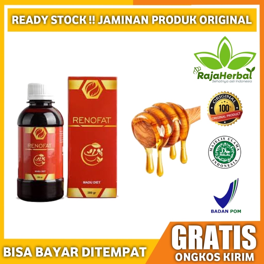 MADU RENOFAT / MADU DIET HERBAL ORIGINAL 100% MEMBANTU MEMBAKAR LEMAK SECARA TUNTAS - PELANGSING