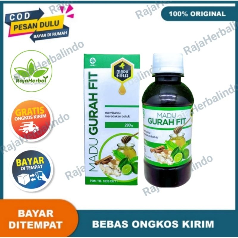 Madu Gurah Fit Asli Obat Herbal Batuk Tenggorokan Original GurahFit