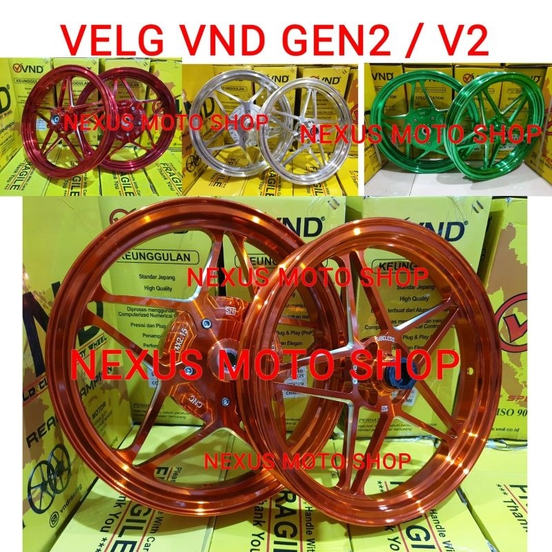 velg vnd vspeed v2 beat new velg bintang vnd gen2 scoopy new