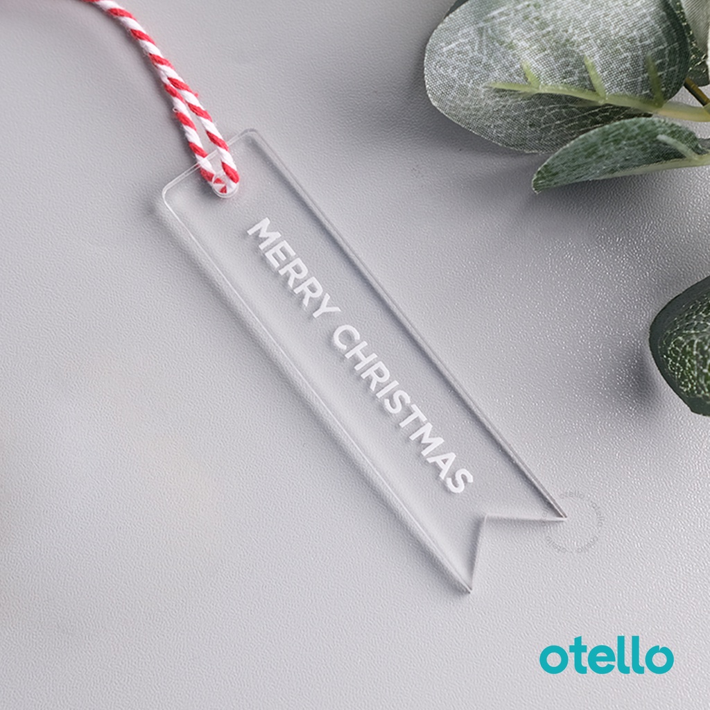 

Hang Tag Label Natal Gantungan Hampers Tag Hiasan Akrilik Grafir Premium Kado Christmas Ornament Acrylic