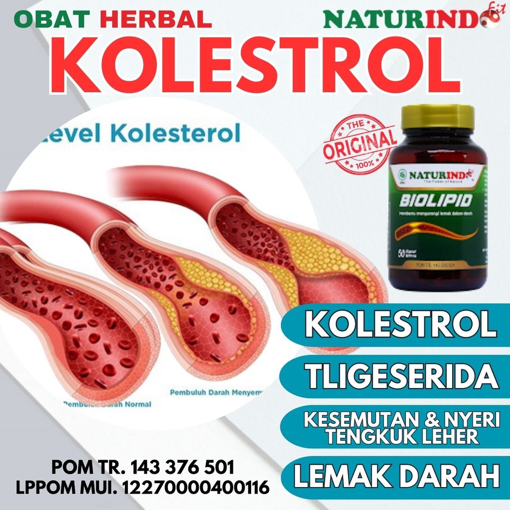 Obat kolestrol obat herbal kolesterol tinggi penurun kolesterol obat trigliserida biolipid herbal