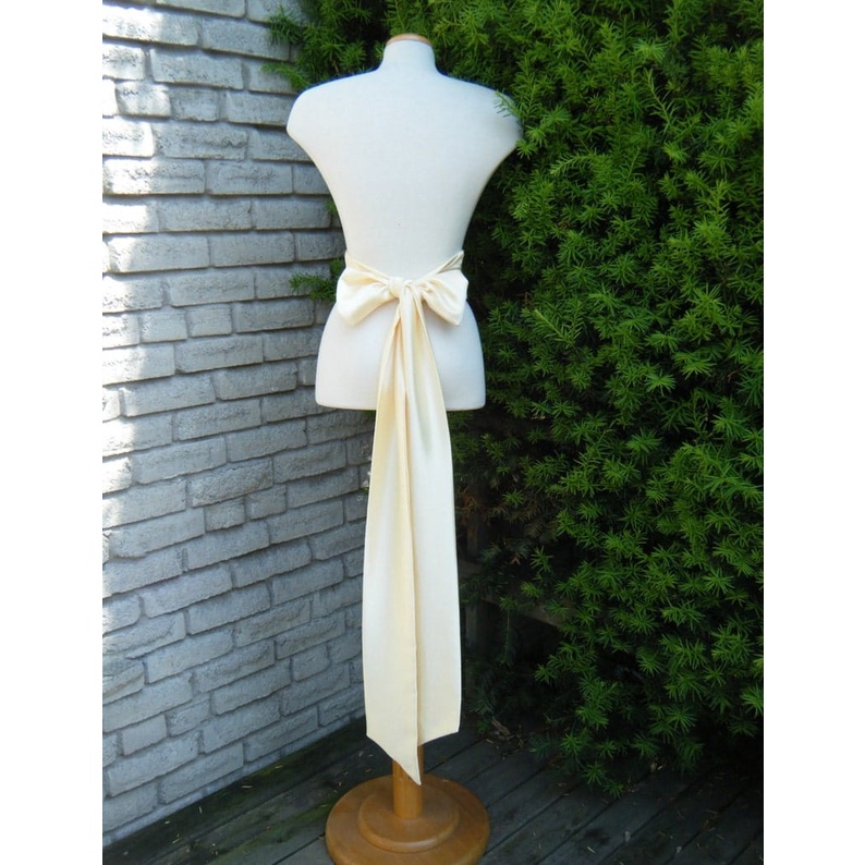 Ikat pinggang wanita/ satin sash belt pjg 2.25m lebar 6cm bisa custom  -NB58