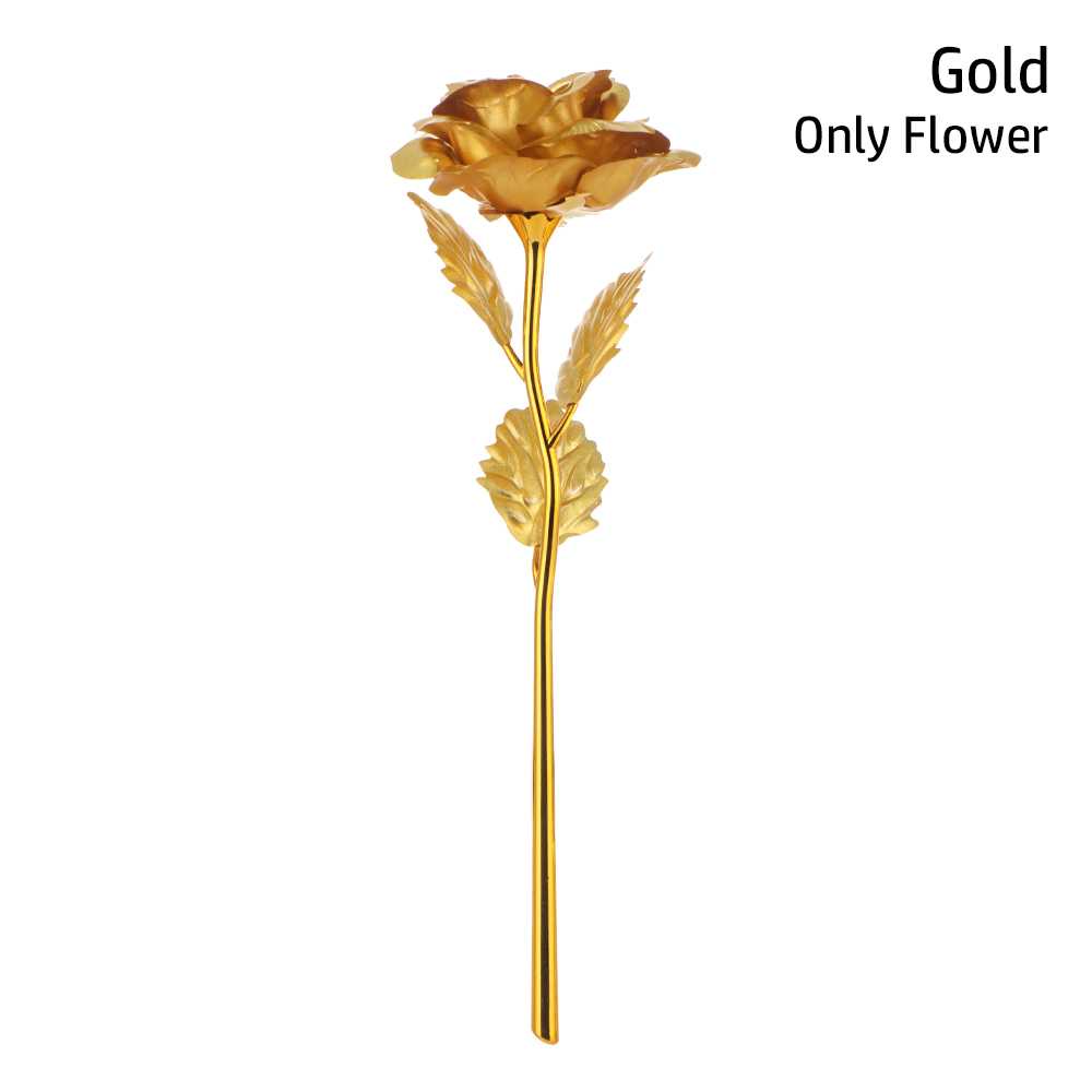 

JIUZHO Bunga Mawar Dekorasi Artificial Rose Gold Foil Rose 24K - JZ-240 "ShofiyahaStoree