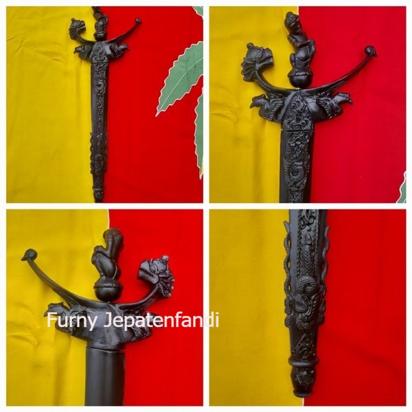 warangka UKIR NAGA HITAM 42cm Deder keris paling murah JCF431218