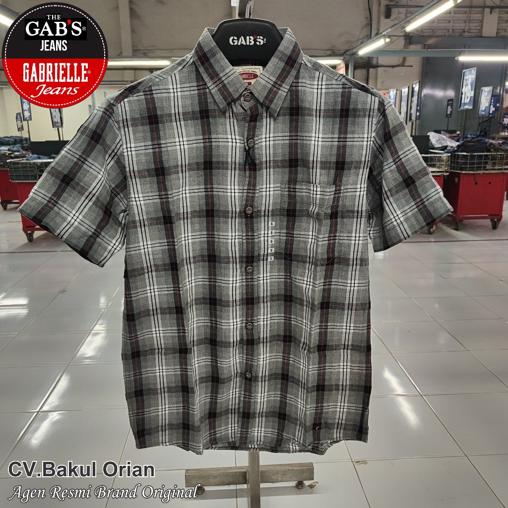Kemeja Pria Gabrielle Gab's Original Size S Reguler - HE02803FS REG .INDO