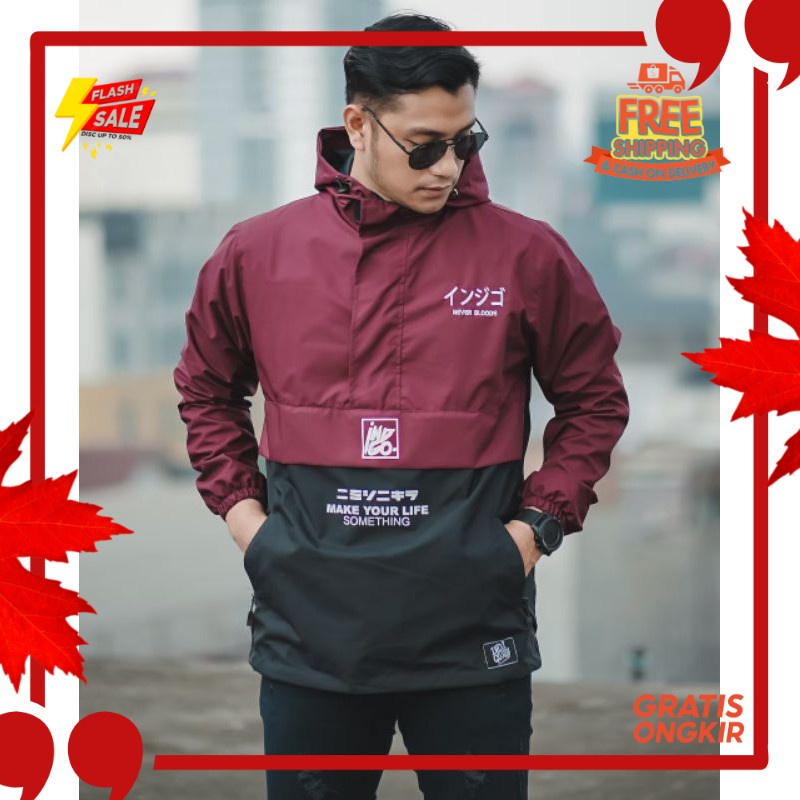 OUTFIT JKT48 TERBARU NEW ERA //KMO JAKET CAGOULE PRIA JAPAN / JAKET PARASUT CAGOULE