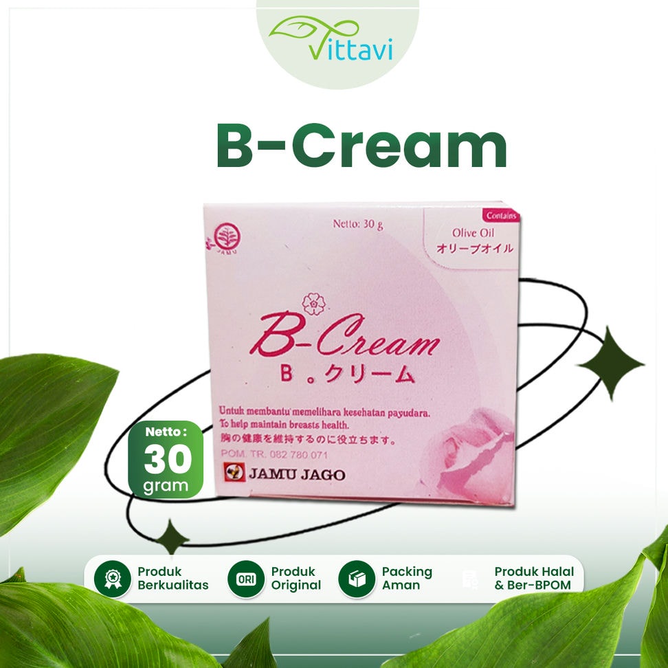 B-Cream Cap jago dengan Olive Oil- Krim Perawatan Pembesar & Pengencang Payudara