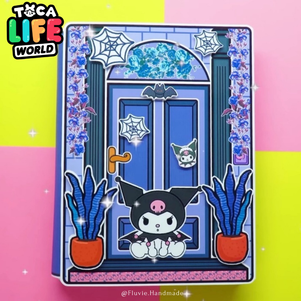 Paper Doll | Toca Boca Kuromi Quite Book Paper Doll | Dollhouse | Mainan anak perempuan BP BP an | B