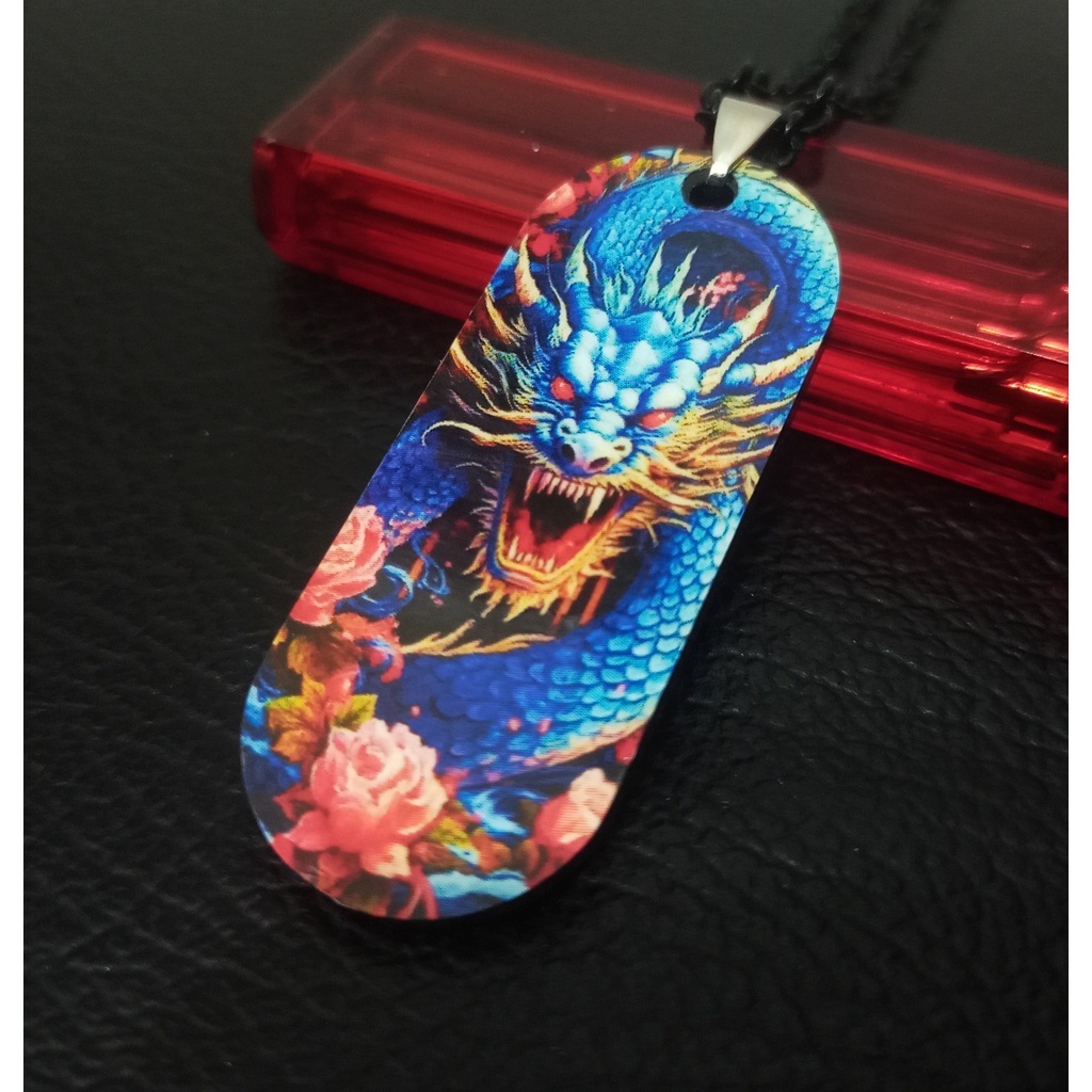 Kalung pria keren kalung distro gambar naga kalung tali rantai kalung titanium kalung baja kalung ta