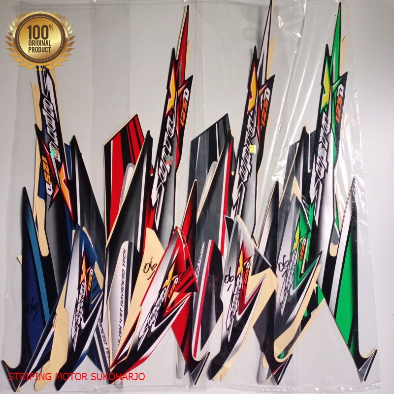 (ORI) Striping Sticker Honda Supra X 125 Std 2006 kualitas original