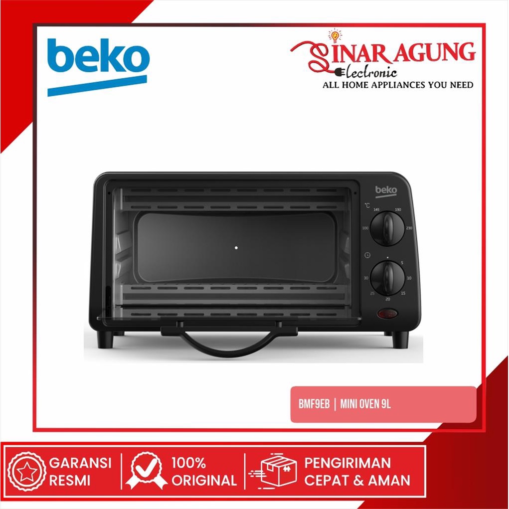 [COD] OVEN MINI BEKO BMF9EB / BMF9-EB / BMF-9EB (9 LITER / LOW WATT) GARANSI RESMI