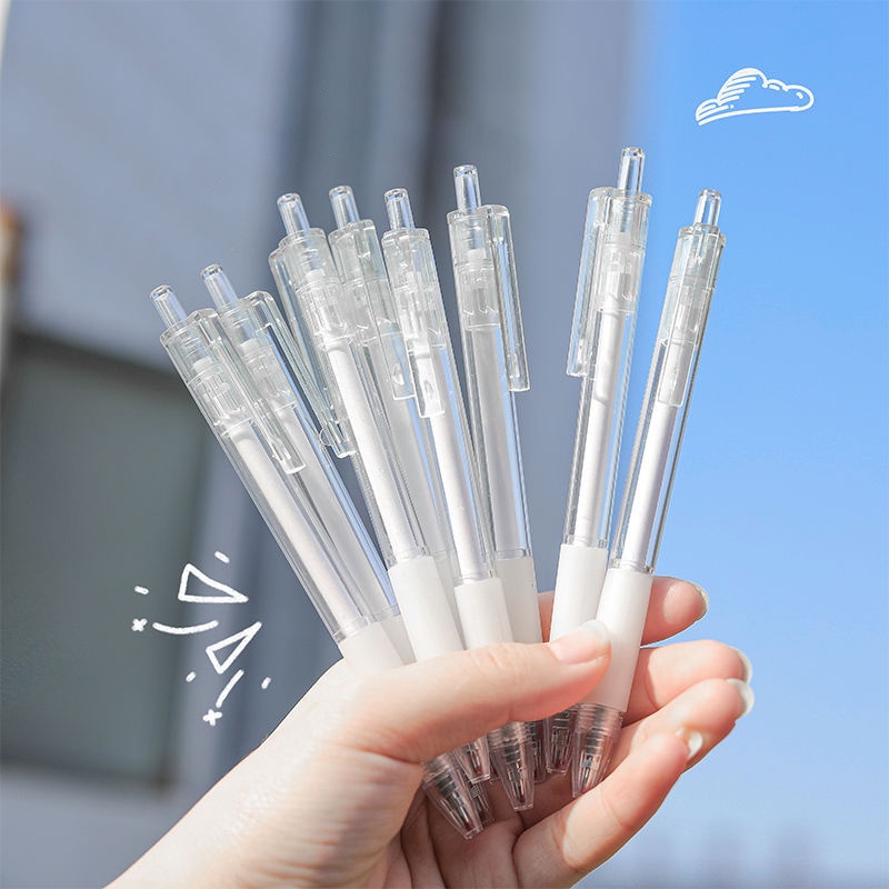 

Pulpen Gel / Pulpen Sekolah / Pulpen Gel 0.5mm / Pulpen Simple / Pulpen Aesthetic / Pulpan Tinta Hitam / Gelpen 0.5mm pulpen hitam ink -YuanYuanMall