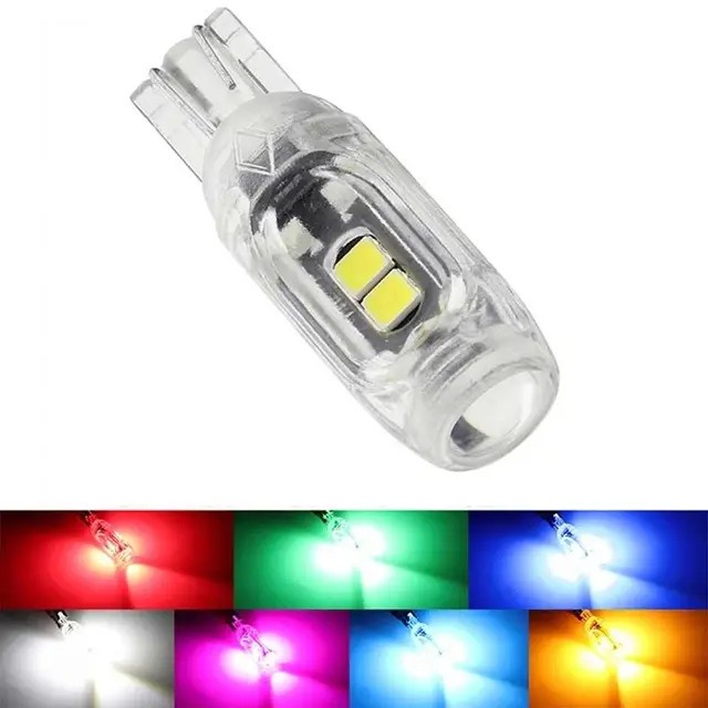 Lampu Sein T10 5 LED 3030 Smd Lampu mundur Sein rem senja kota  - Putih