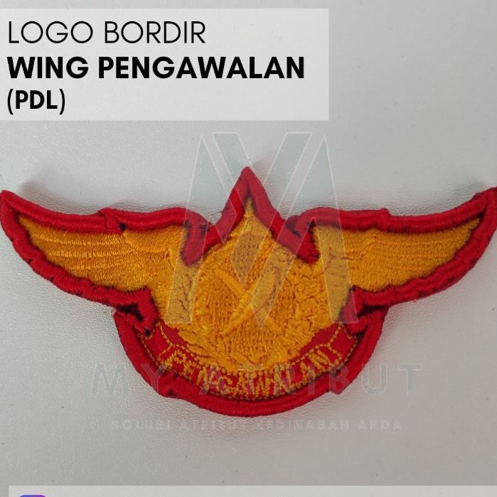 Logo Bordir Wing Pengawalan | PDL Kejaksaan RI