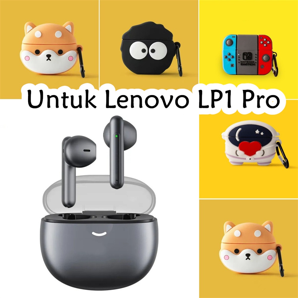 【variety】Untuk Lenovo LP1 Pro Case Kartun Permainan memahat Soft Silicone Earphone Case Cover