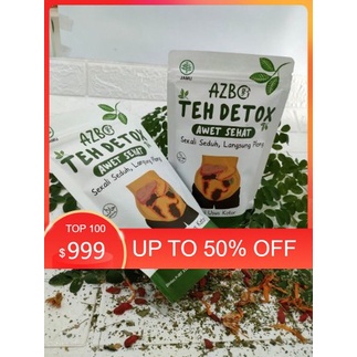 

Minuman Kesehatan Herbal Alami BPOM Halal Azbo Teh Detox 130 Gram gs
