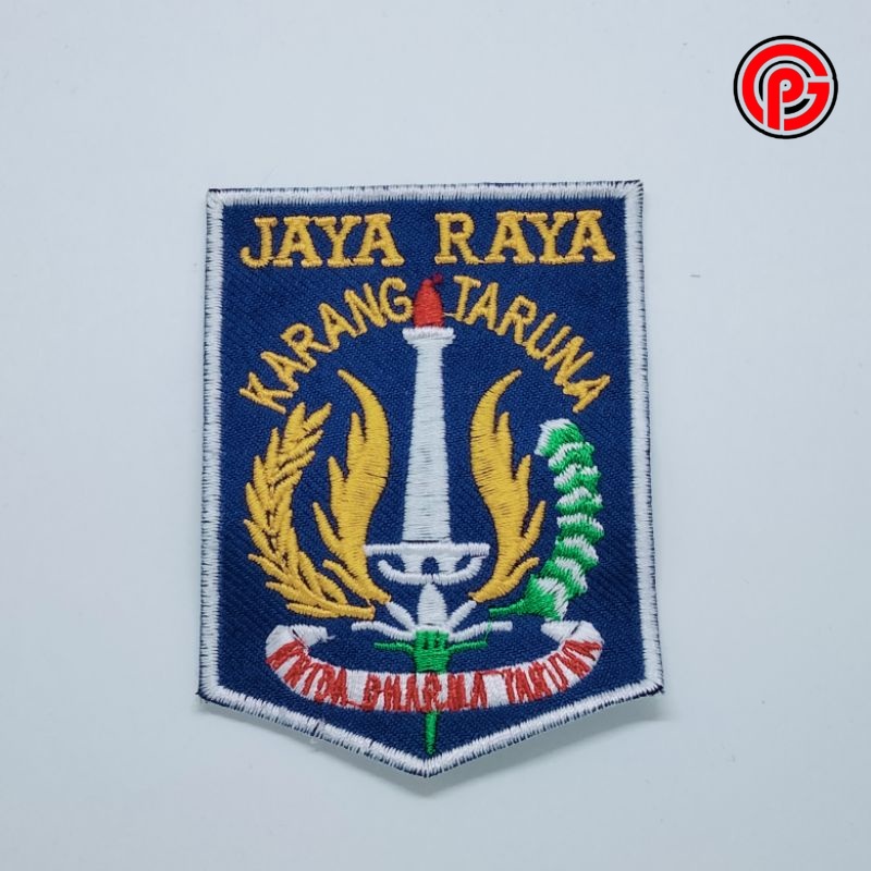 Best Seller Logo Bordir Jaya Raya Karang Taruna / Logo Jaya Raya Karang Taruna / Bordir Logo Jaya Ra