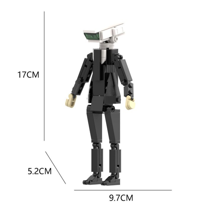 new skibidi DK74V Lego Skibidi Toilet VS Camerman Blok Bangunan Titan Model robot - 98PCS