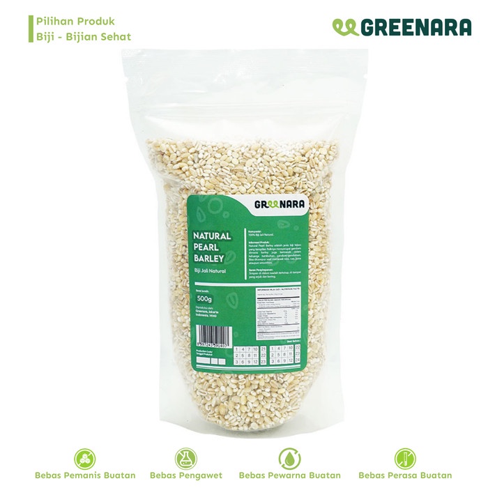 

[KUALITAS TERBAIK] Biji Jali - Jali 500gr / Natural Pearl Barley Premium