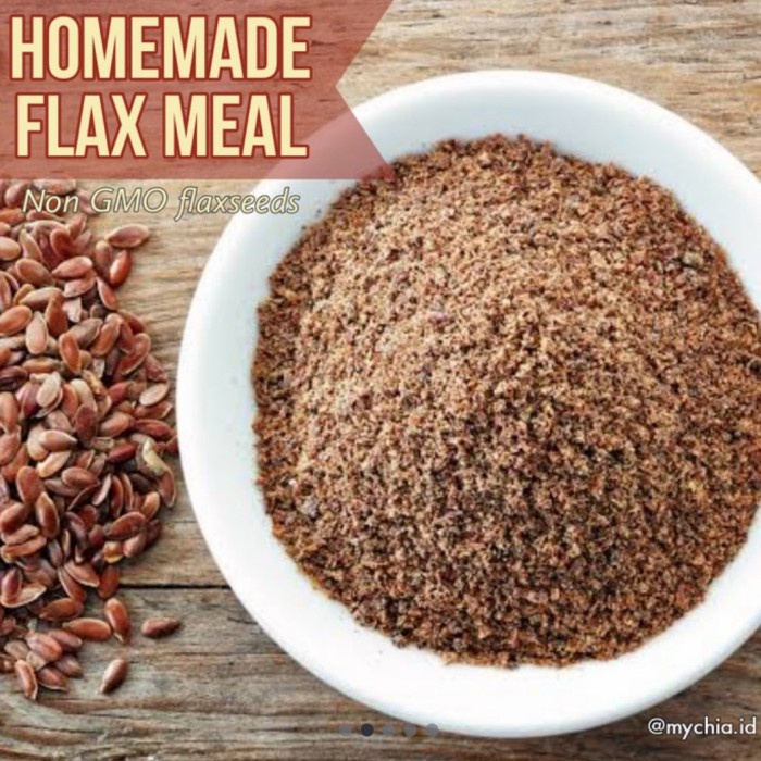 

Best Seller[PROMO] Homemade Flax Meal 1kg powder bubuk rami - Brown flax
