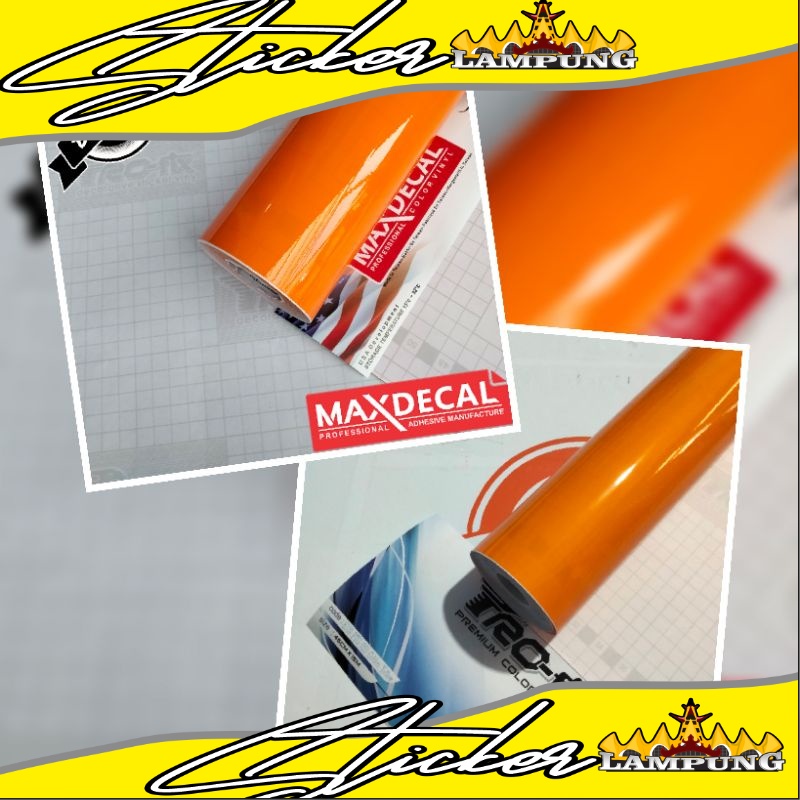 STICKER SCOTLET SKOTLITE PROFIX/NICAI TRANSPARAN ORANGE