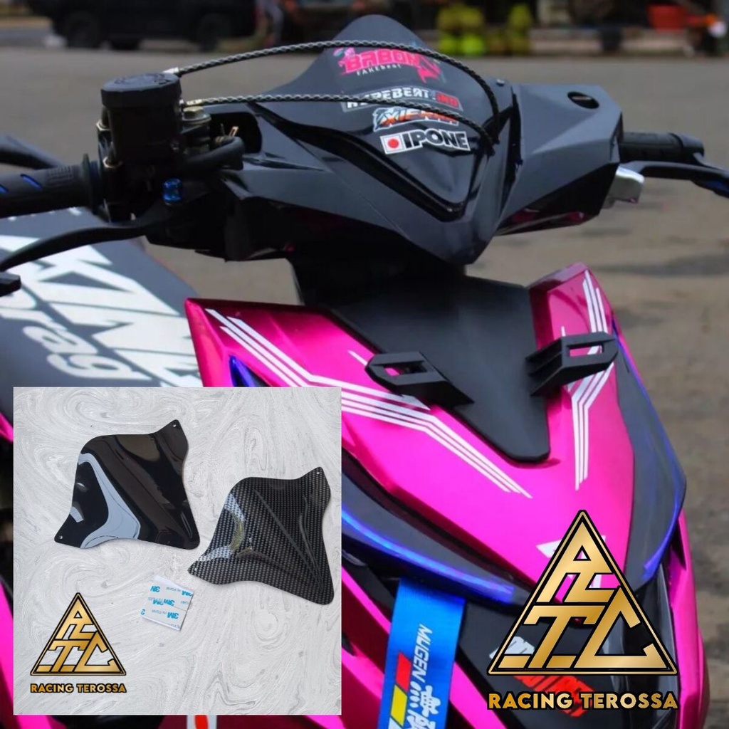 VISOR CARBON HONDA BEAT FI ESP / VISOR HONDA BEAT FI ESP CARBON