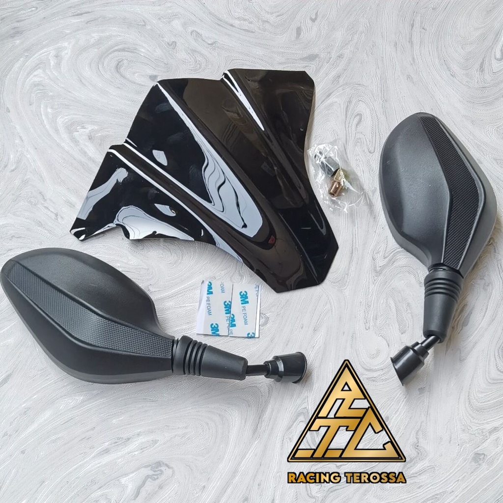 PAKET VISOR PLUS SPION CLICK HONDA VARIO FI LED 110