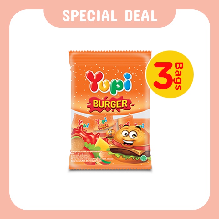 

Triple Bag Yupi Burger 108 Gr