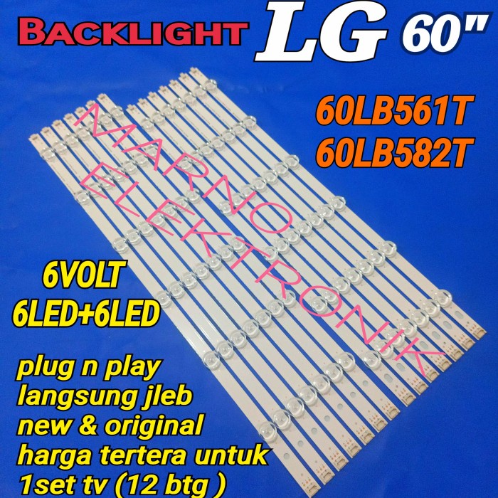 PART BACKLIGHT TV LG 60IN 60LB561 BL 60LB582 60LB561T BL 60LB582T BL 60LB