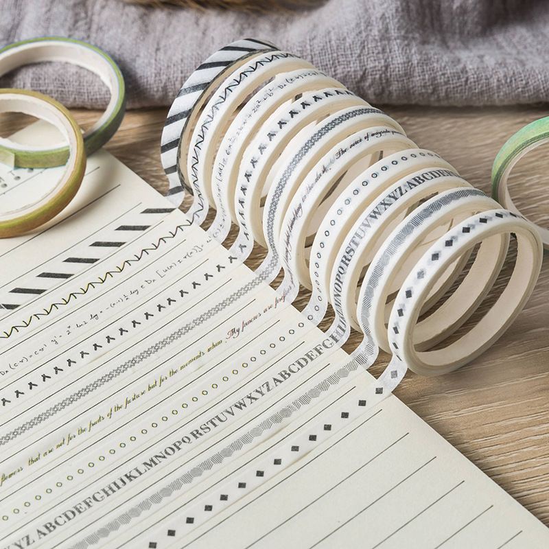 

17. Washi Tape Paketan Isi 10 Roll Mini [thehanscorner]