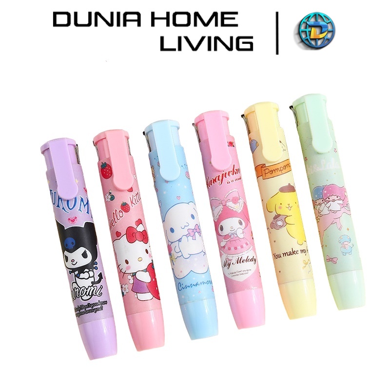

DUNIA HOME LIVING PENGHAPUS PENSIL MEKANIK MOTIF KARAKTER KARTUN SANRIO DAN PEMANDANGAN AESTHETIC LUCU / MECHANIC ERASER FOR PENCIL SANRIO AND SCENERY EDITION LG