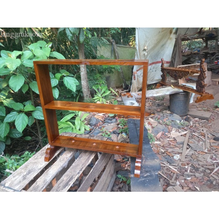 

jagrak keris 5 finishing bkn megantoro sengkelat kamarogan - finishing antik