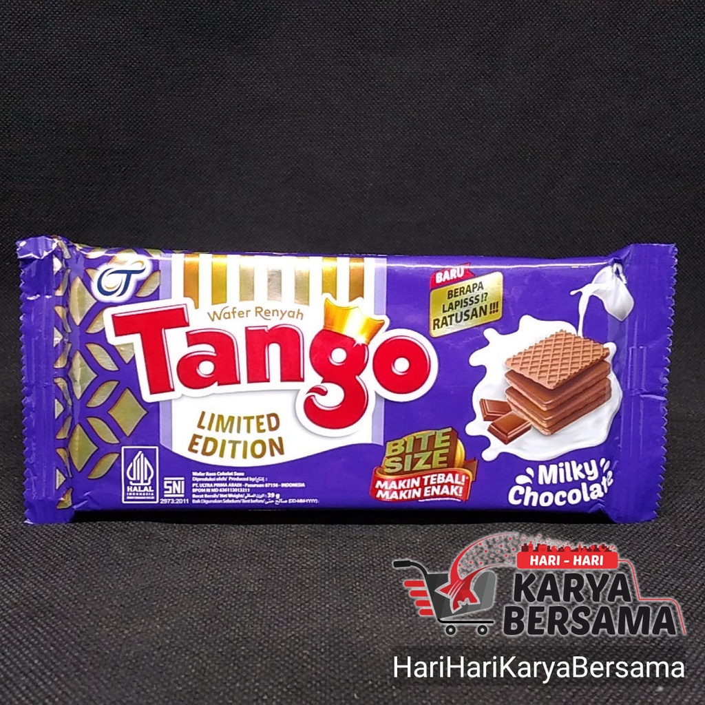 

WAFER TANGO MILKY CHOCOLATE BITE SIZE 39GR