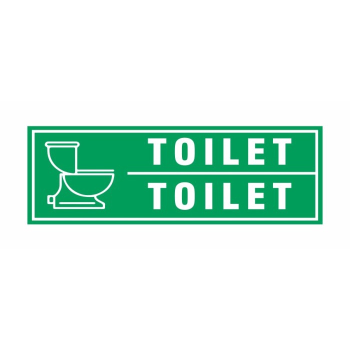 

SIGN STIKER TOILET Uk. 30x10 cm RAMBU K3