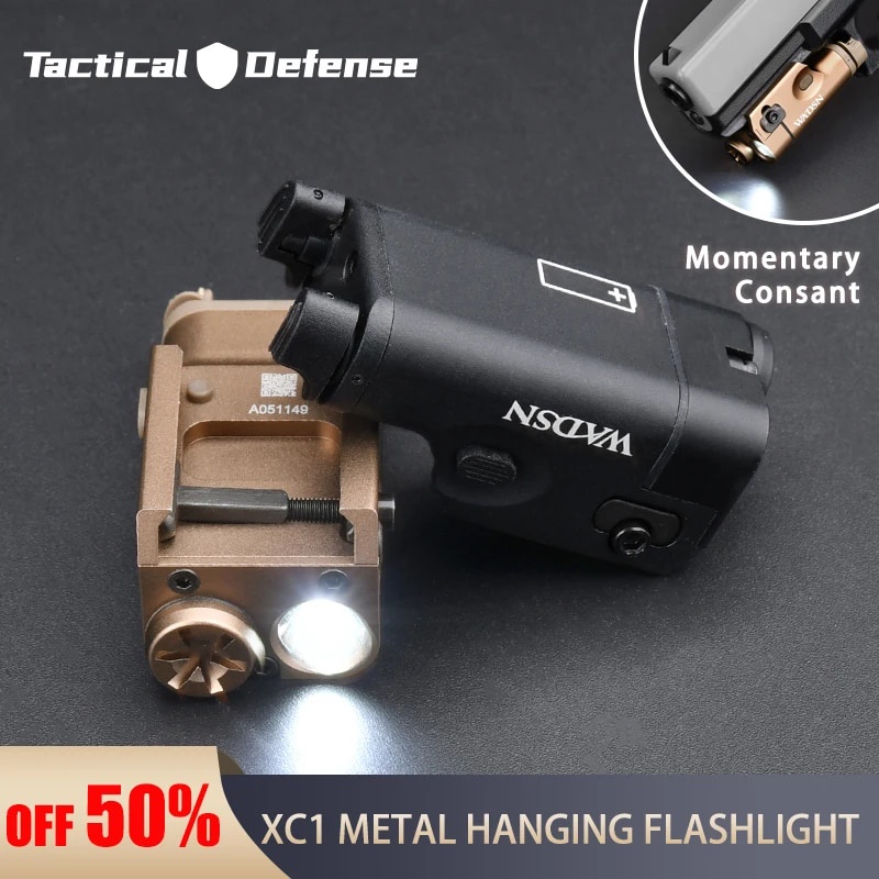 lampu laser Tactical SF Weapon Gun Light Metal Surefir XC1 Pistol Hunting LED For Glock 17 18 19 22 23 MINI Flashlight Reconnaissance Lamp A