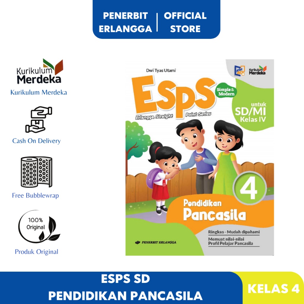 ESPS PENDIDIKAN PANCASILA SD KELAS 4 KURIKULUM MERDEKA Erlangga