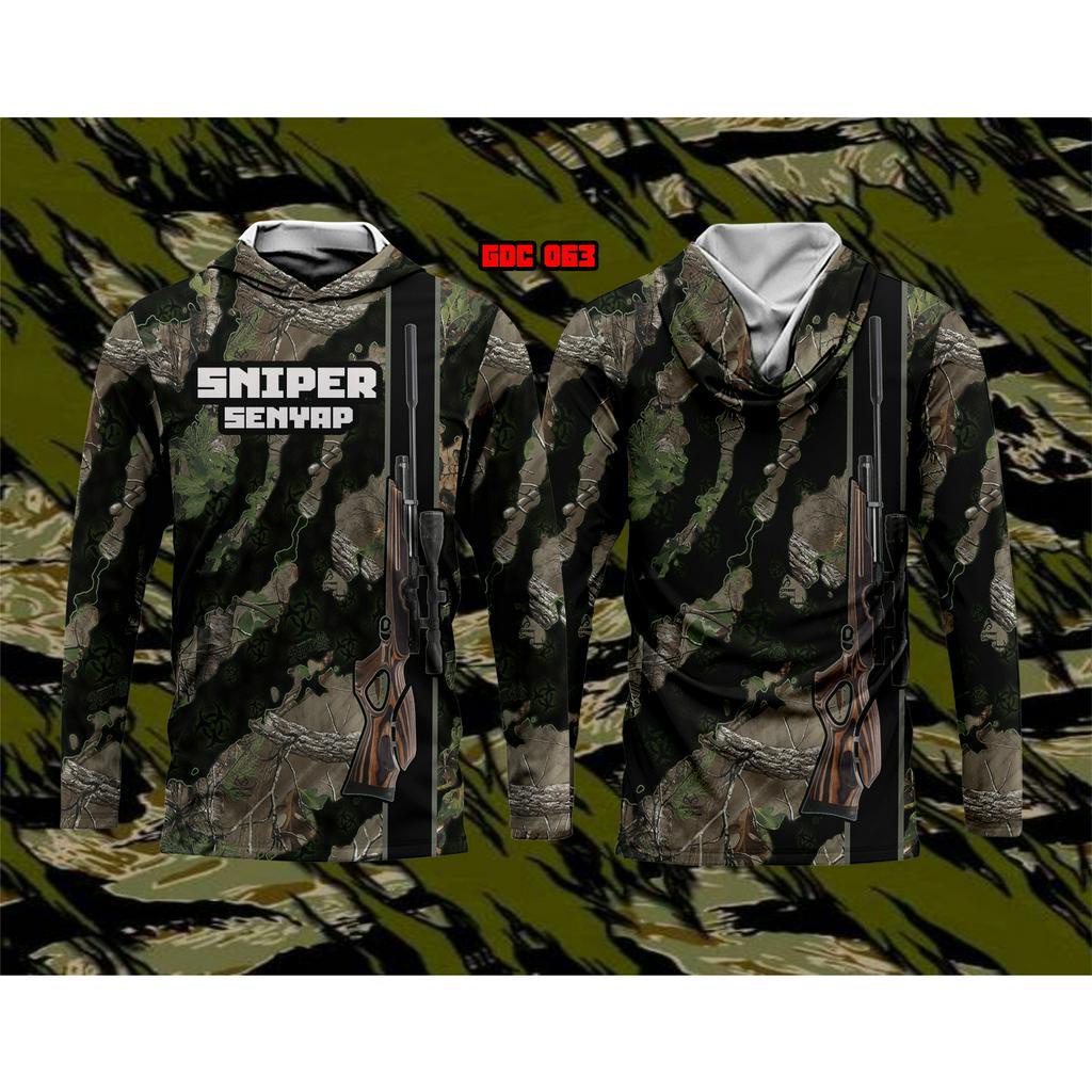 BAJU CAMO HUNTING PERBAKIN SHOOTER / Kaos perbakin Shooting club / HOODIE CAMO PERBAKIN SHOOTER