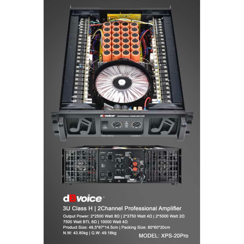 Power dB Voice XPS 20 PRO Original Amplifier dbVoice XPS 20PRO