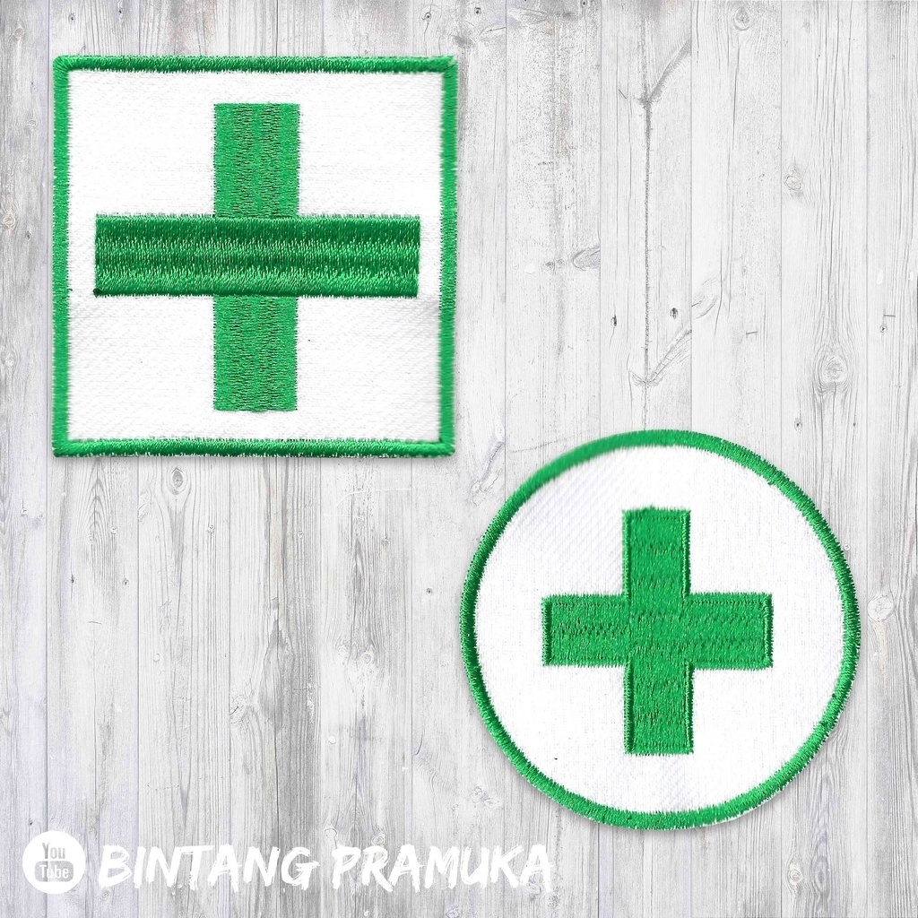 Bordir Bordir Badge Medis Kesehatan P3k Emblem Medis Patch Logo Puskesmas Bordirbisa pesan satuan