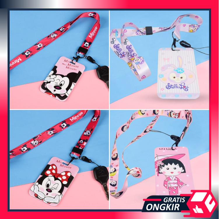 

Gratis Ongkir - 6133 Penutup Kartu Akses ID Bank / Cute Character Hang Name Tag / Lanyard ID Card Karakter / Tali Name Tag ID Card Holder