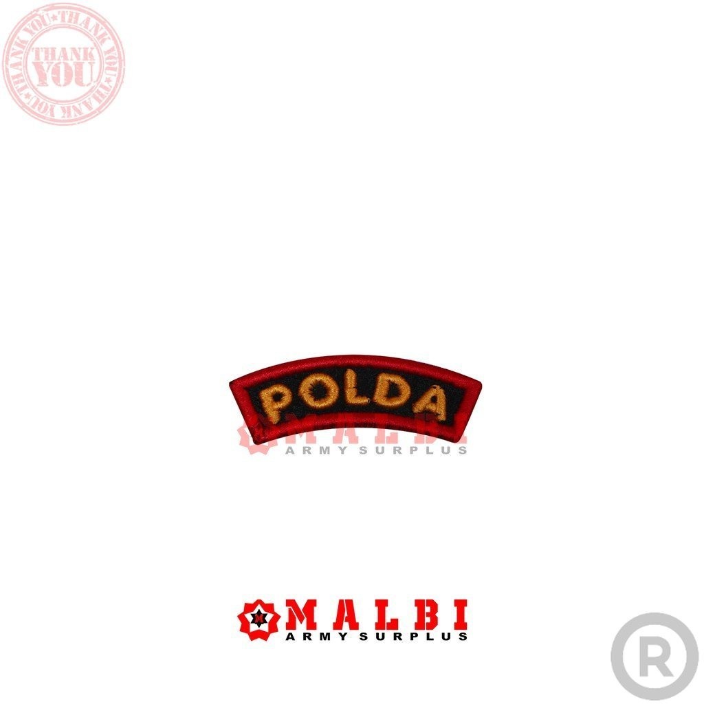 

Bordir Atribut Bet Badge TULISAN POLDA TIMBUL Terbaru Nama Dada Bordir Bordir Nama Custom