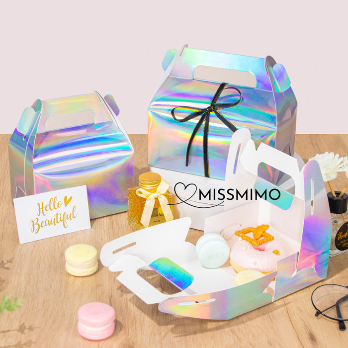 

Gable Box Hamper Gradient Hologram Kotak Kue Toples Cookies Kue Kering Souvenir Pesta Hadiah Ulang Tahun