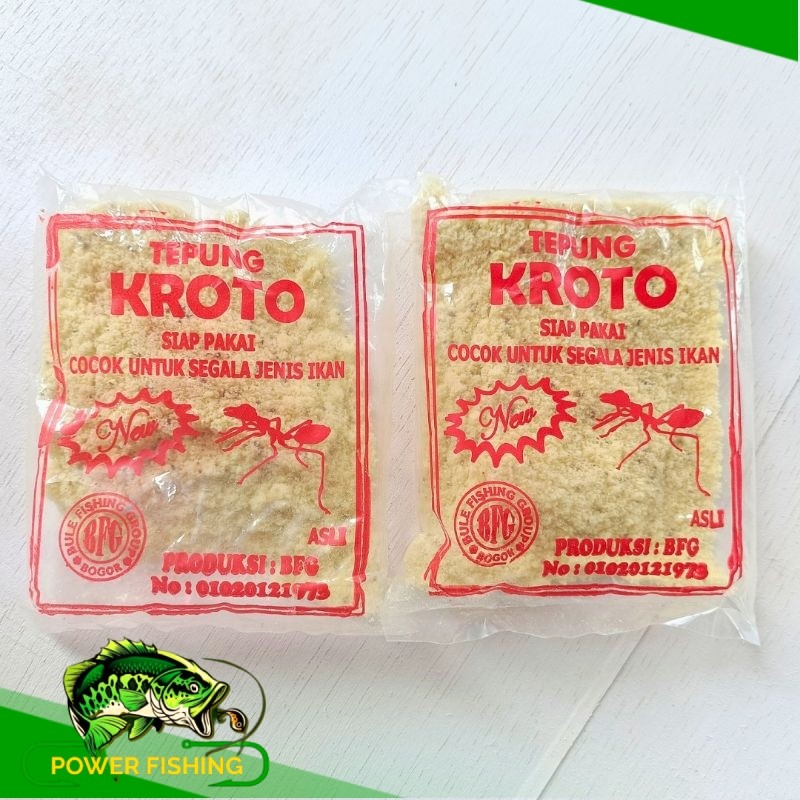 TEPUNG KROTO SUPER ASLI BFG - UMPAN PANCING