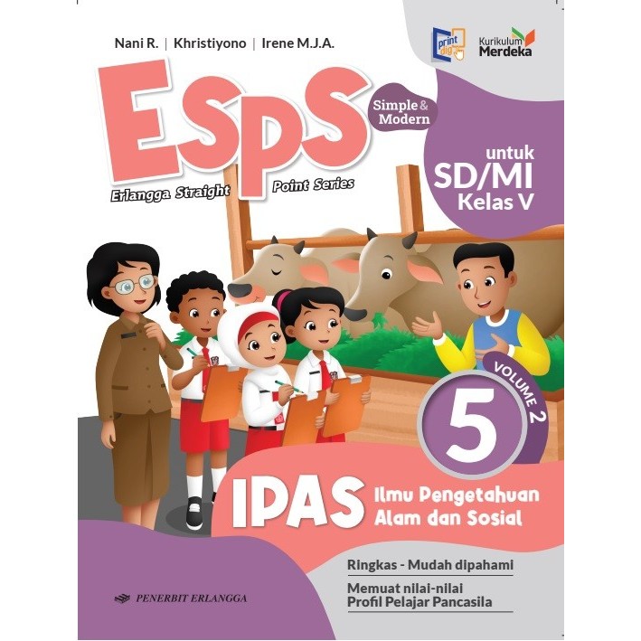 

BUKU ESPS IPAS KELAS 1,2,4,5 KUMER ERLANGGA - KELAS 5 VOL 2