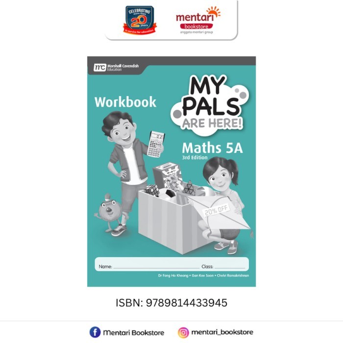

My Pals are Here Maths Workbook 3 Edition|Buku Pelajaran SD - Work Book 5A