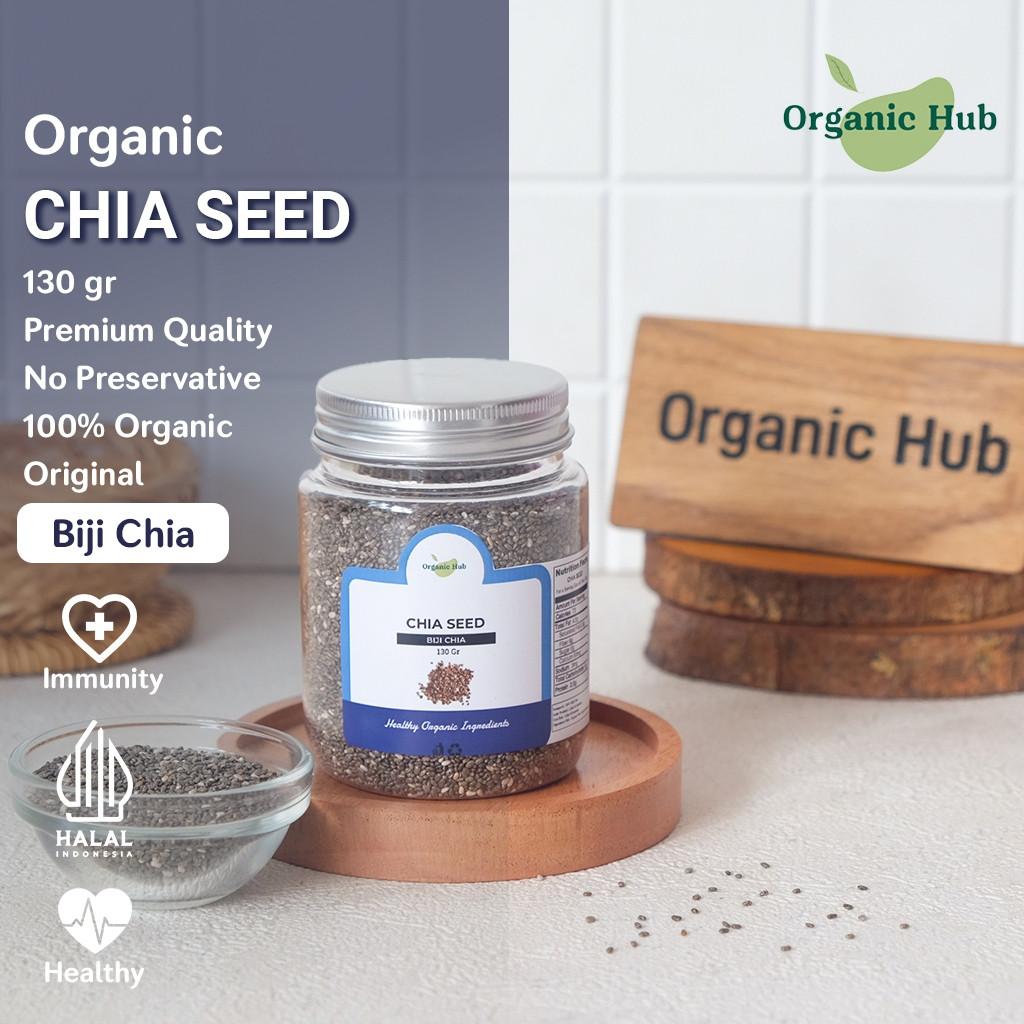 

Organic Hub Chia Seed Untuk Diet Premium Quality Original Biji Hitam Organik 130 gr