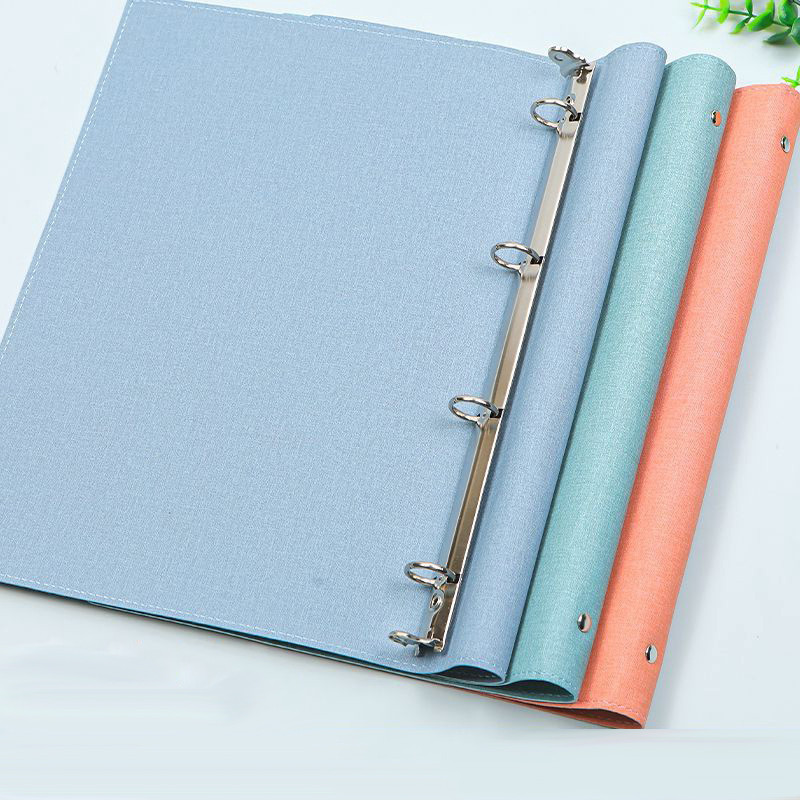 

A4 Loose-leaf Notebook Cover Soft PU Leather Binder Organizer Single-sale Detachable Planner Cover Folder Binding Stationery
